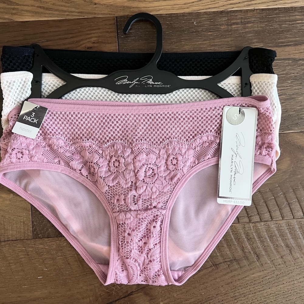 Marilyn Monroe 3 Piece Hipster Underwear